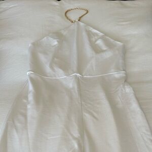 Amanda Uprichard Cream Jumpsuit